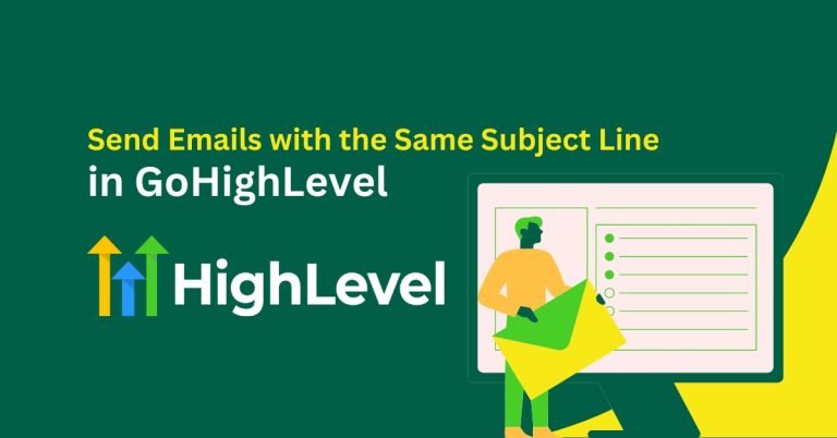 Send Emails with the Same Subject Line