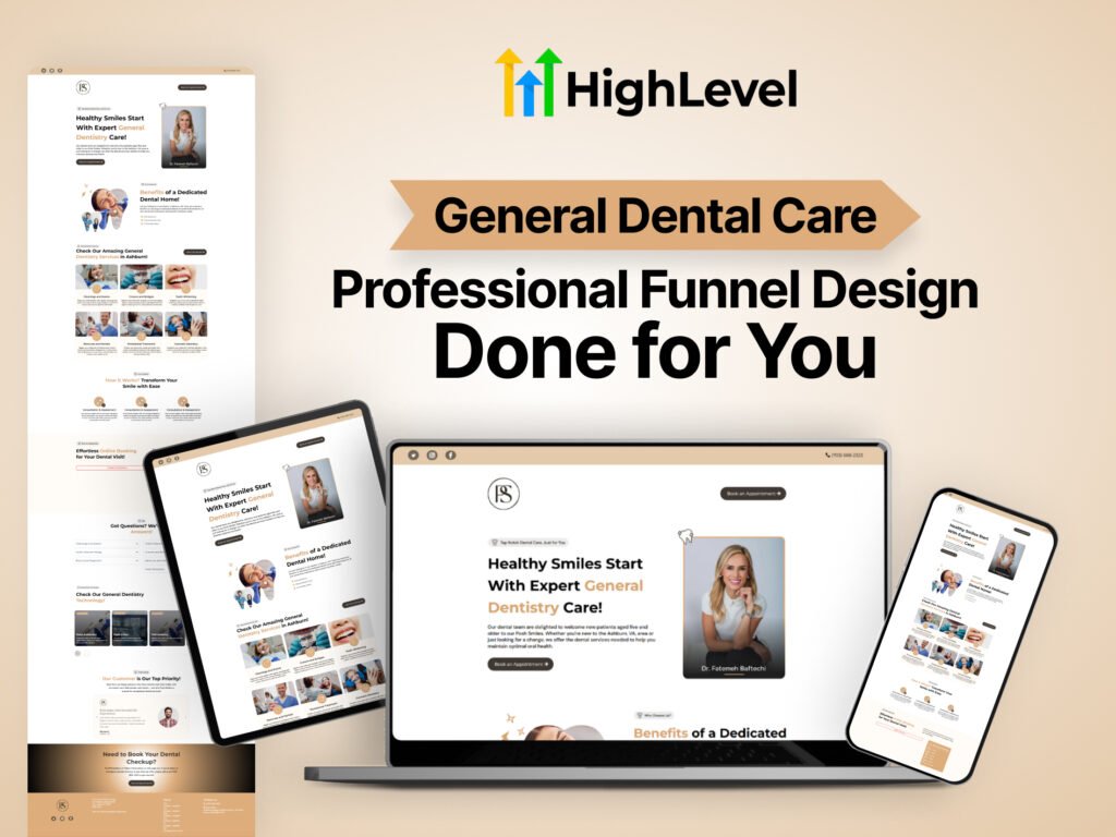 Done-For-You Dentist Funnel | GoHighLevel | Get More Patients & Appointments!