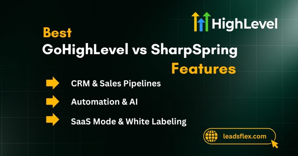 GoHighLevel vs SharpSpring features